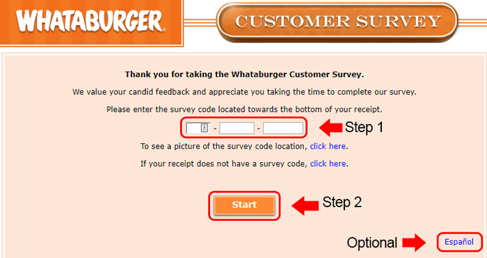 whataburger survey code