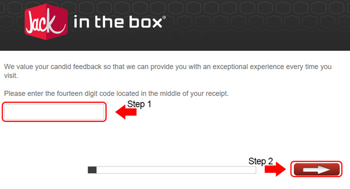 jack in the box survey code