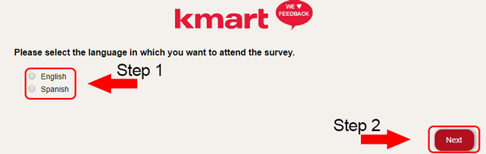 kmart survey page