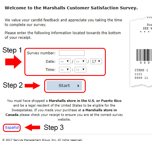 marshalls customer survey