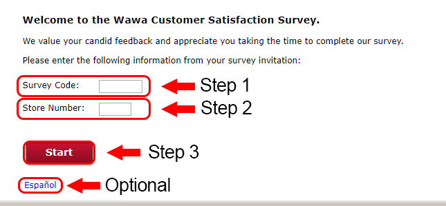 wawa survey landing page